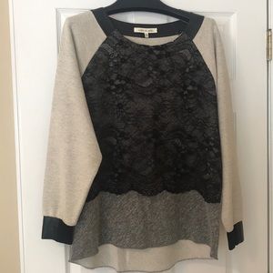 Robbi & Nikki Mixed Media Sweatshirt